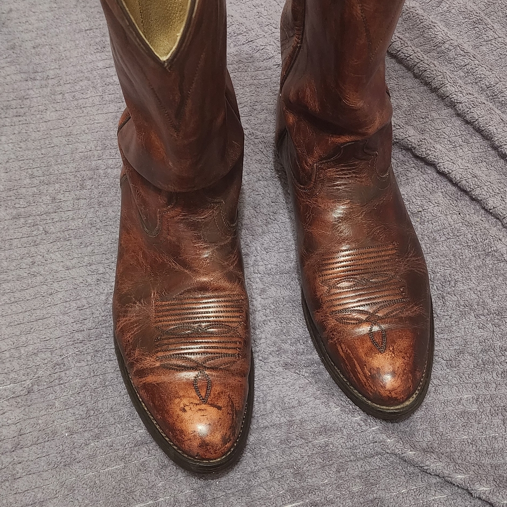 ACME Rich Brown Western Cowboy Boots 12d